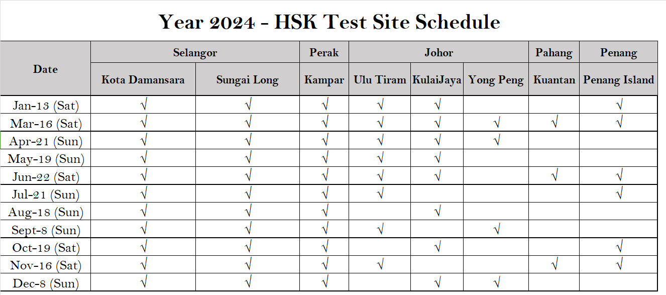HSK Registration Portal Malaysia HSK Test Official Website │ 马来西亚汉语考试服务中心